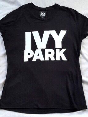 Ivy Park Black T-shirt with White Logo